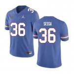 Men's Florida Gators #36 Zack Sessa NCAA Nike Blue Authentic Stitched College Football Jersey QHF8662YT